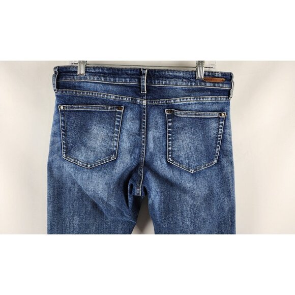 SOLD OUT Pilcro & The Letterpress Jeans Women 31x32 Blue Parallel Straight Leg - Picture 9 of 11